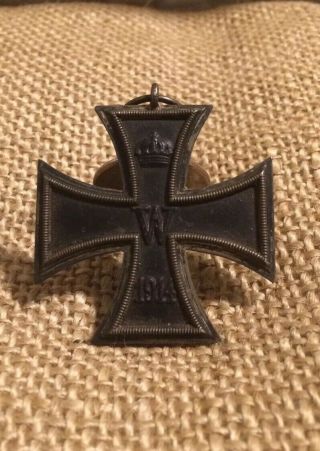 German Ww1 Iron Cross Medal,  1813/1914 Badge World War One Vintage