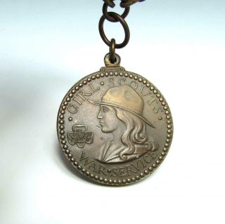 WWI 1918 Girl Scout War Service Award Medal US Treasury Liberty Bond Loan w/ Bar 3