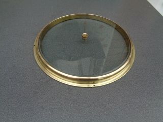 Aneroid Barometer Bevel Edge Glass & Brass Bezel 223 Mm Dia Parts Spares