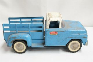 Vintage Tonka Toys Blue White Flat Bed Dodge Toy Truck Eames Interest