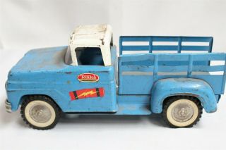 Vintage Tonka Toys Blue White Flat Bed Dodge Toy Truck Eames Interest 3