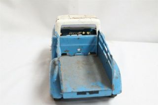 Vintage Tonka Toys Blue White Flat Bed Dodge Toy Truck Eames Interest 4