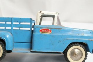 Vintage Tonka Toys Blue White Flat Bed Dodge Toy Truck Eames Interest 5