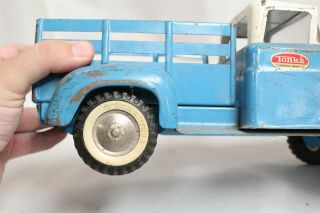 Vintage Tonka Toys Blue White Flat Bed Dodge Toy Truck Eames Interest 7
