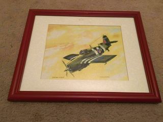 K) United States Us Navy Grumman F4f Wildcat Bob Robbins World War Ii Art Print