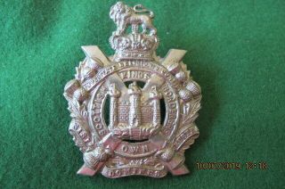 Militaria - Great Britain - The Kings Own Scottish Borderers Cap Badge Qvc