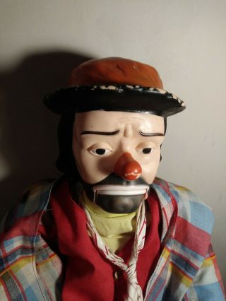 Emmett Kelly Jr Ventriloquist Dummy Doll Marked Juro Novelty Co Talking Clown 48 2