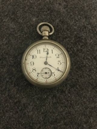 Vintage 1912 Hampden 18 Size 17 Jewel Pocket Watch