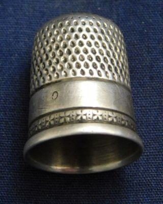 Designer Sterling Silver Manufactured Vintage Thimble