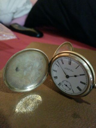 Antique Cased Waltham A.  W.  W.  Co.  Pocket Watch -