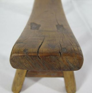 1800’s China Country Furniture Seat Bench Stool Chair Rustic Pillow Headrest yqz 6