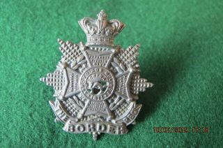 Militaria - Great Britain - The Border Regiment Cap Badge Qvc