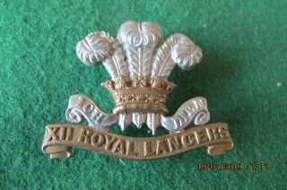 Militaria - Great Britain - The 12th Royal Lancers Cap Badge