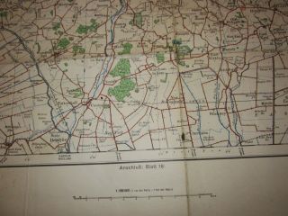 WW2 German 1:100000 Fliegerkarte Pilot Map - Battle of Britain 14 - RARE 6