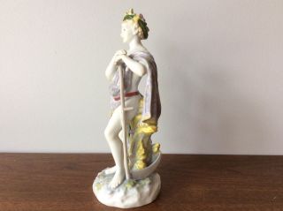 Vintage KARL ENS Volkstedt Germany Porcelain Figurine Young Man Scythe Roman God 4