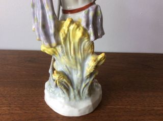 Vintage KARL ENS Volkstedt Germany Porcelain Figurine Young Man Scythe Roman God 7