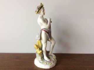 Vintage KARL ENS Volkstedt Germany Porcelain Figurine Young Man Scythe Roman God 8