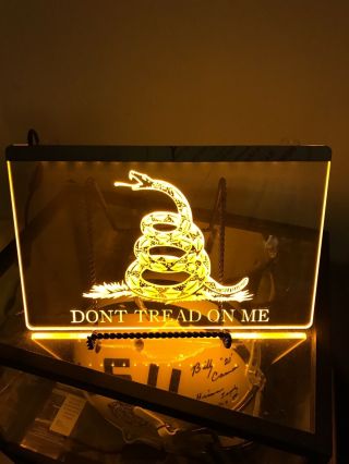 7 - 1/2”x11” Neon Style Led Light - Dont Tread On Me
