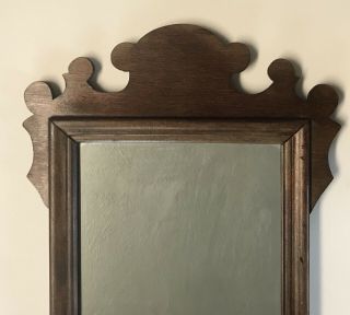 Vintage Mahogany Hall Mirror Chippendale Style 22 