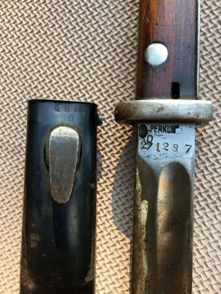 Polish Bayonet M1924 WZ.  24 Mauser Perkun w/ Austrian bym Scabbard 2