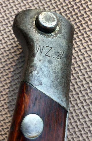 Polish Bayonet M1924 WZ.  24 Mauser Perkun w/ Austrian bym Scabbard 8