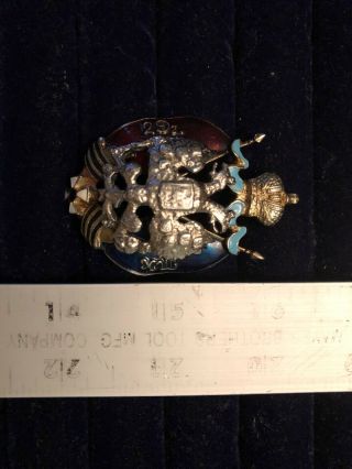 Vintage Russian Imperial Enamel Medal Badge 8