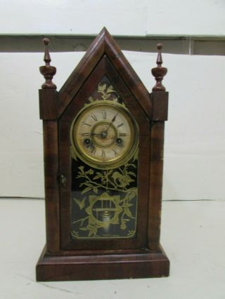 Antique Ansonia,  June 18.  1882 Patent Shelf,  Parlour,  Cottage,  Mantel Clock