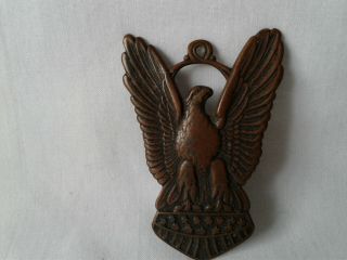Vintage 1916 Bronze U.  S.  Mexican Border Service Nogales Az Metal,  Badge
