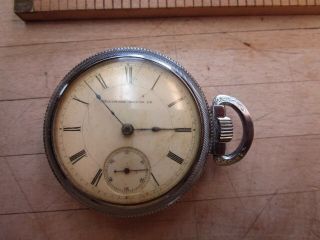 Illinois Watch Co.  18s 15j 1882 Model 2 Pocket Watch For Repair
