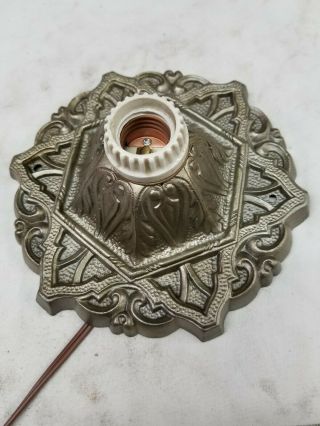 Antique Vintage Art Deco Ceiling Light Fixture Chandelier Flush Mount 1920s 30s