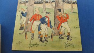 Parker Bros.  Vintage Wooden Puzzle " Four Jolly Huntsmen "