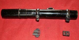 Antique RARE German Scopar5X sniper scope Voigtlander/Braunschweig 1910 - 1918th 6