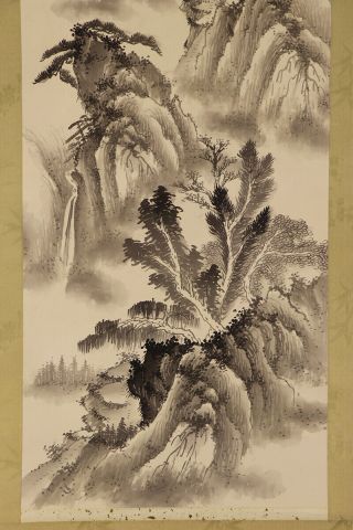CHINESE HANGING SCROLL ART Painting Sansui Landscape E7544 4