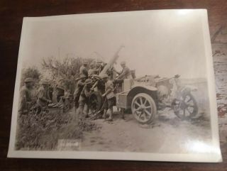 WW1 U.  S.  Official Press Photograph,  American Anti Aircraft Artillery Gun 3