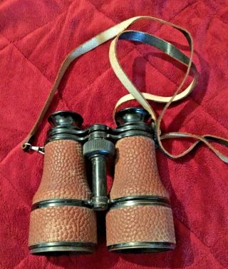 Vintage Ww1 Us Navy Officer Binoculars With Case