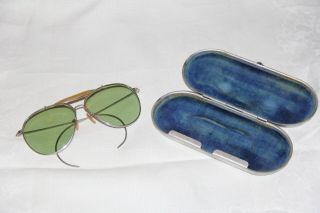 Vintage Bausch & Lomb Pre - Aviator Sunglasses With Case - Nr