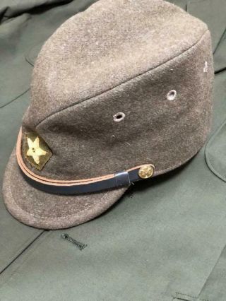Ww2 Former Japanese Army Officer Military Cap From Japan [m017]