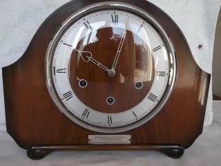 8 Day Smiths Clock With Westminster Chimes.  British Rail Retirement Clock.