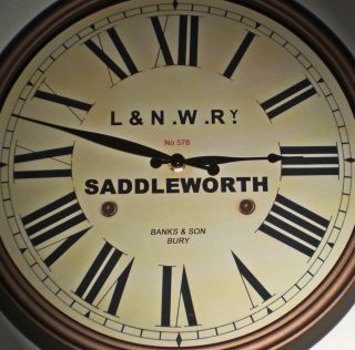 London & North Western Railway Victorian Style Clock,  Saddleworth Station