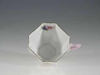 Shelley Pink Flowers and Berries Queen Anne Shape Tea Cup,  England c.  1925 2