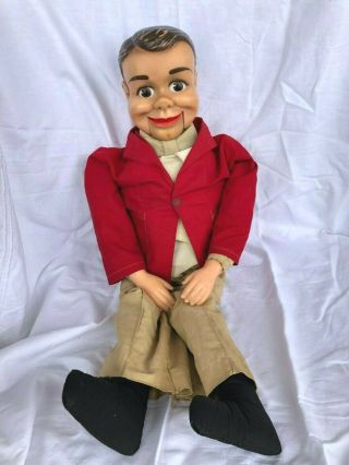 Vintage 24 " Charlie Mccarthy Ventriloquist Doll 1967 -