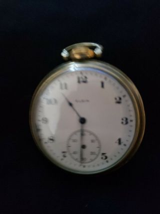 Vintage Elgin 10kt Gf Pocket Watch