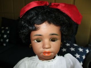 18 " Antique Black Simon & Halbig Model 1358 Character Doll
