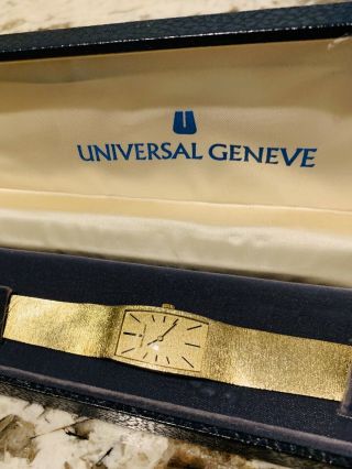 Rare Vintage “universal Geneve” 14k Solid Gold Watch.