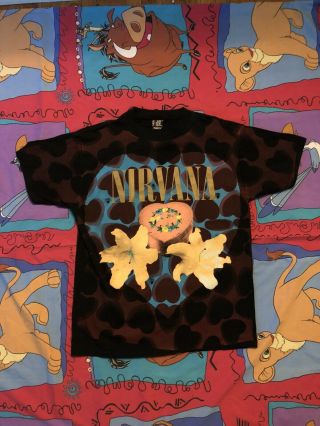 Nirvana Vintage T Shirt Heart Shaped Box Xl Kurt Cobain Giant Rare