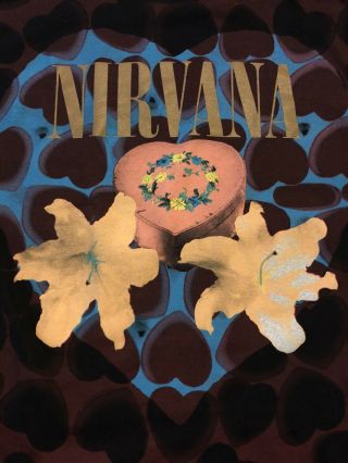 Nirvana Vintage T Shirt Heart Shaped Box XL Kurt Cobain Giant Rare 2