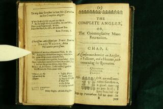 Izaak Walton THE COMPLEAT ANGLER 1655 Engraved Plates Complete RARE 2ND ED NR 4