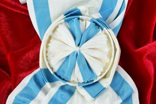 Military Decoration/Award/Recognition Sash/Ribbon Maya - Blue & White 3