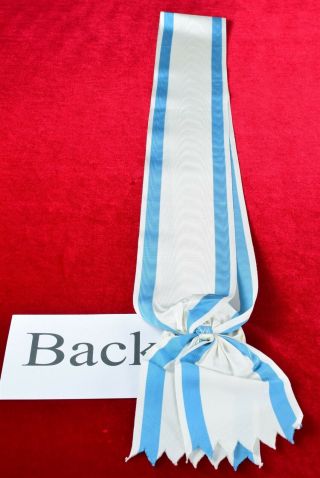 Military Decoration/Award/Recognition Sash/Ribbon Maya - Blue & White 5