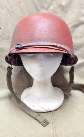 Wwii Era U.  S.  M1 Helmet - Schlueter U.  S.  Navy Damage Control Party